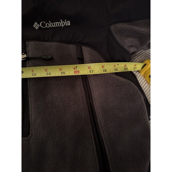 Columbia Omni Heat Shield Jacket Mens Medium Gray Hooded Full Zip Thermal - Picture 7 of 11